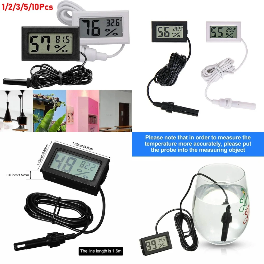 

Other electronic thermometersMini LCD Digital Thermometer Hygrometer for Aquarium Fish Tank Humidity Monitor Fahrenheit