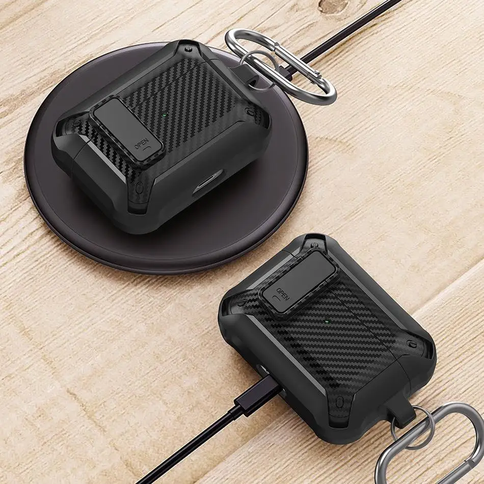 Funda de lujo para auriculares con interruptor para Airpods Pro 1a y 2.a generaciรณn, funda a prueba de golpes para Apple Air Pods 3 2 1, accesorios
