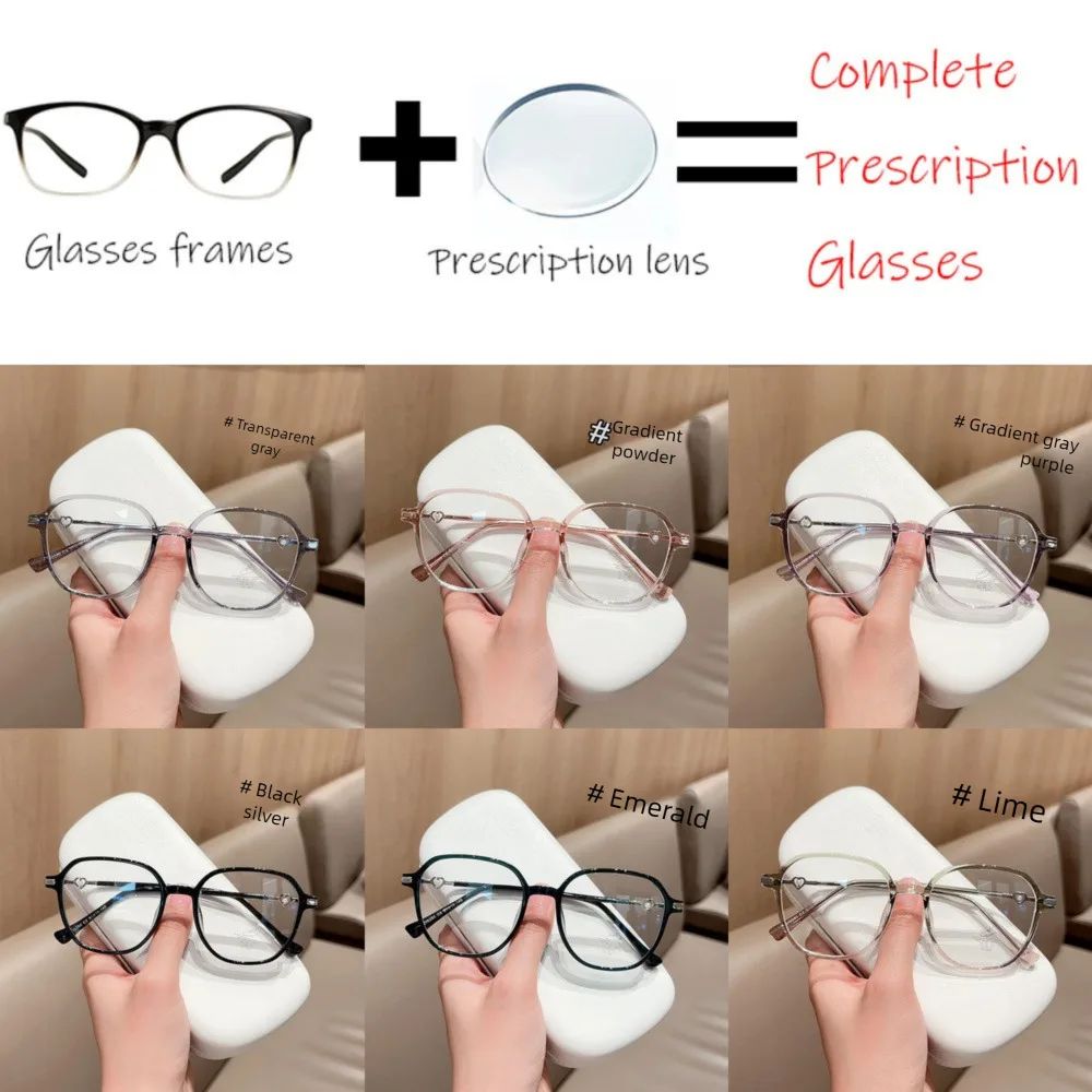 

2025 prescription glasses New Internet Celebrity TR90 Plain Looking W's High-End Frame Danyang Can Be Equipped