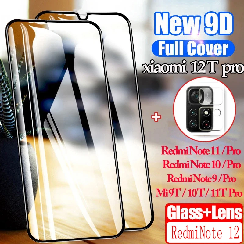 Redmi Note 12s Redmi 9t Glass for Xiaomi 12T Case Redmi Note 11 Protector Mi 12 T 10T Xiaomi 11T Pro Camera RedmiNote 12 pro 5g