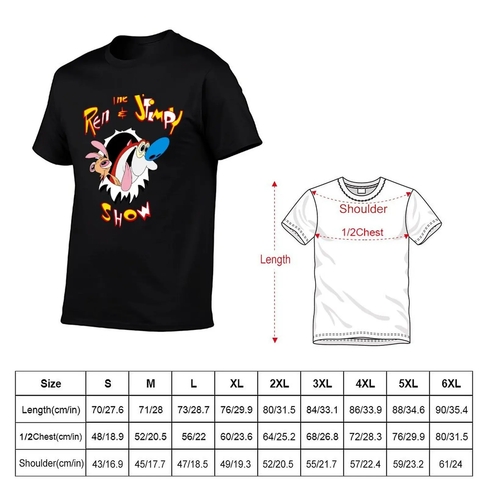 The Ren & Stimpy Show T-Shirt plain Funny t-shirts plain t shirts men