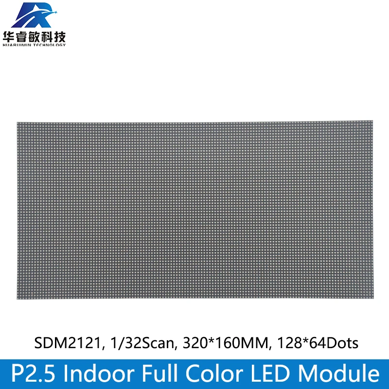 Imagem -03 - Módulo de Display Led Interior Full Color P2.5 32scan Rgb P2.5 320 mm x 160 Mm128x64 Pixelssmd2121