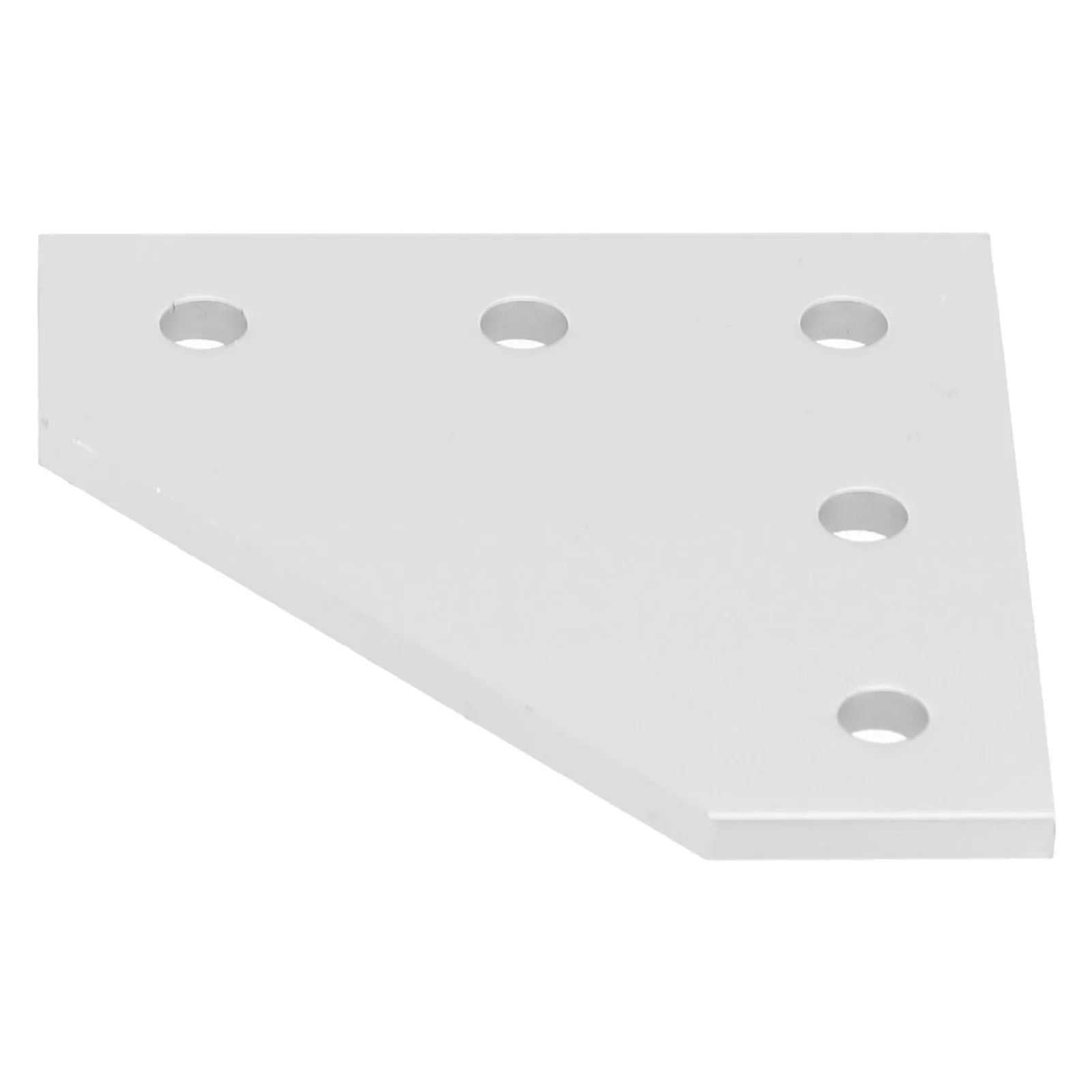 Soporte de ángulo de placa de unión serie 2020 plata sin tornillos 5 orificios 90 grados sujetadores negros tablero de unión mejoras para el hogar