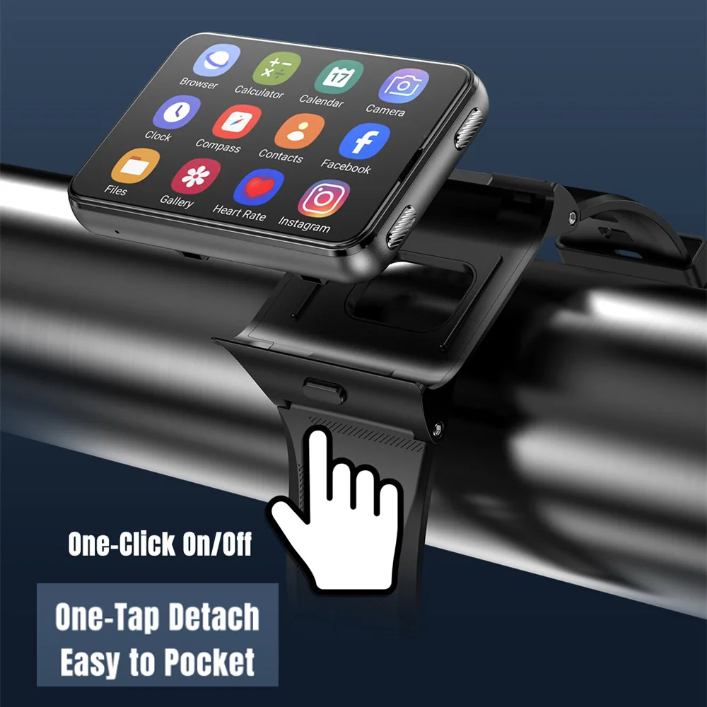 جديد 4G ساعة ذكية أندرويد 11 Smartwatch ساعة نسائية 2.88 "شاشة 2MP/8MP كاميرا مزدوجة 4GB RAM 64GB ROM 2300MAh GPS WIFI Compass #3