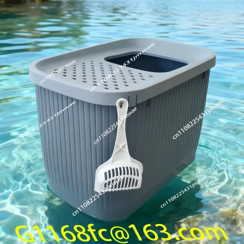 Cat litter basin fully enclosed top-entry extra-large bucket  toilet  litter deodorant cat litter basin part