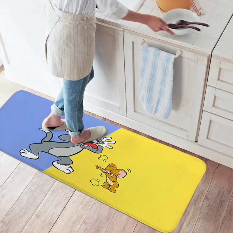 Custom Room Decorating Mat S-Tom And Jerrys Custom Rug Aesthetic Bathmat Carpet for Kitchen Floor Mats Non Slip Carpet Bath Rug