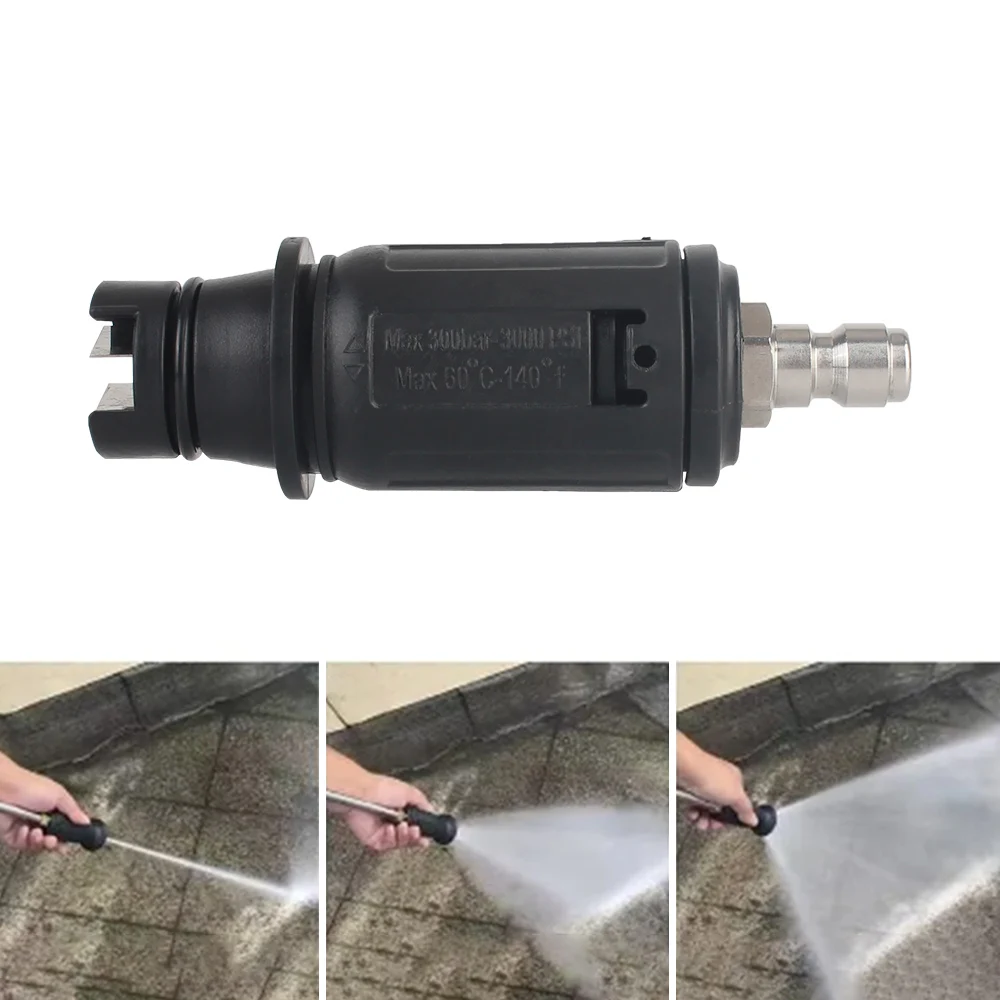 

High Pressure Washer Nozzle 3000 PSI With 1/4" Quick Plug Connect Water Gun Sprayer Angle Adjustable