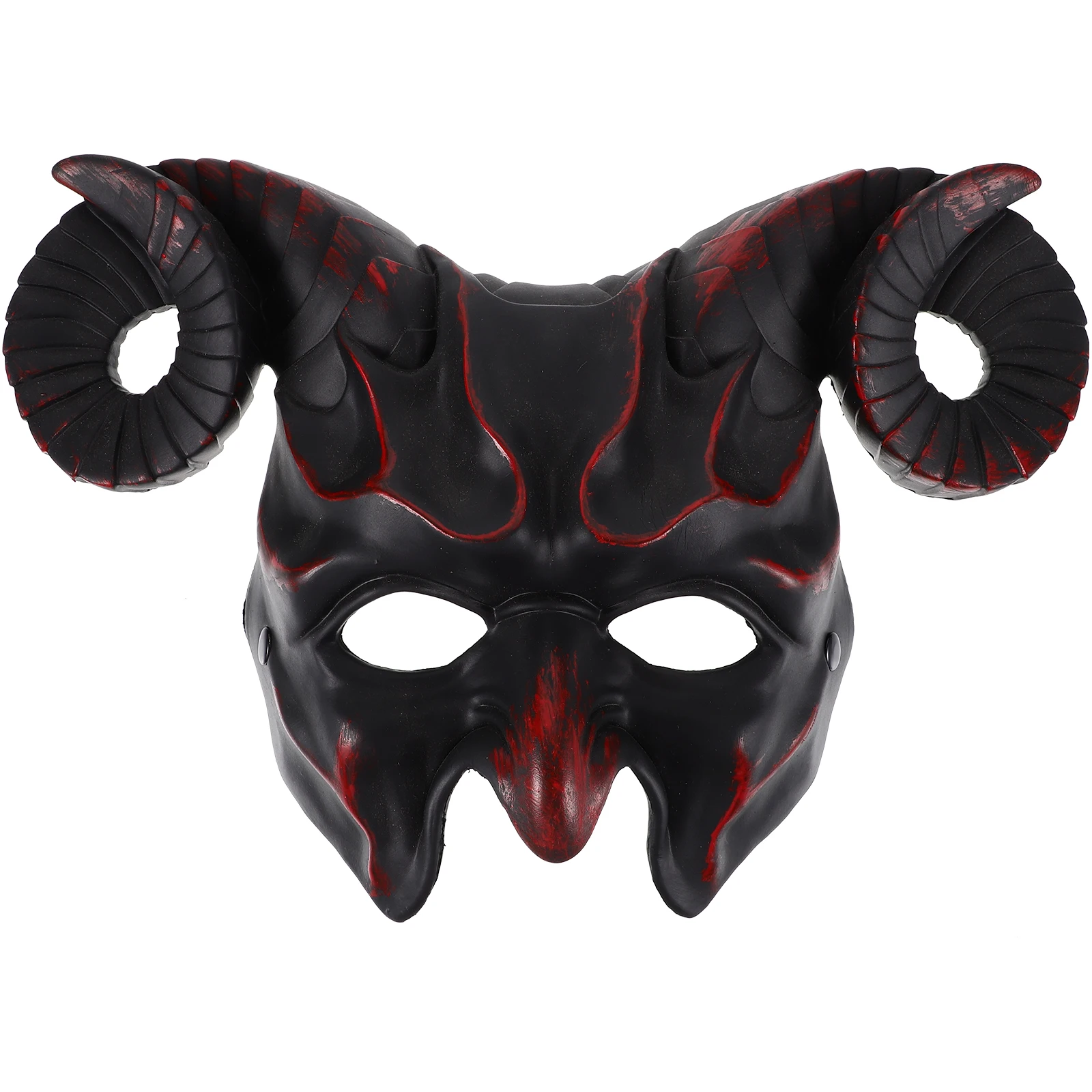

Horn Mask Scary Adult Men Animal Masks Farm Half for Costume Accessory Halloween Masquerade with Horns The