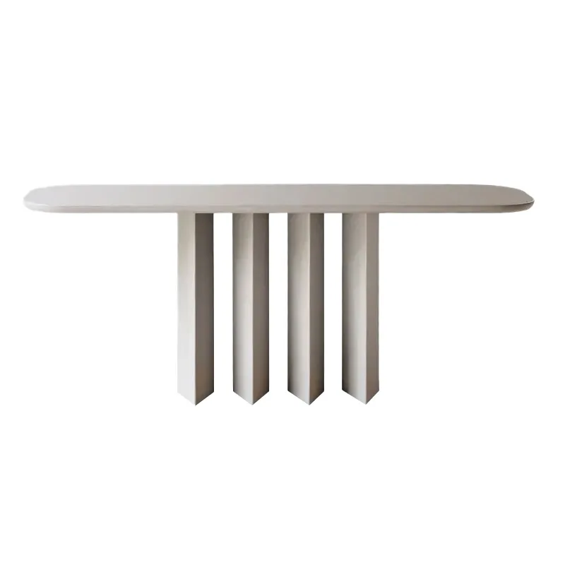 

Прихожая тумба-стол из массива дерева с мраморной столешницей для гостиной