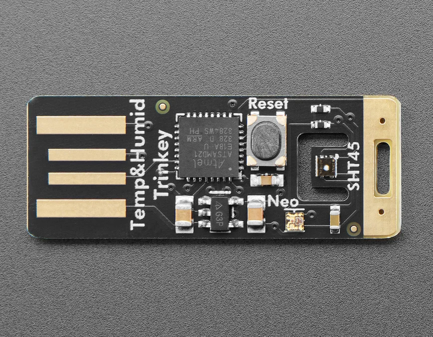 6260 SHT45 Trinkey - USB Temp and Humidity Sensor with PTFE Development Boards Multiprotocol Development Tools