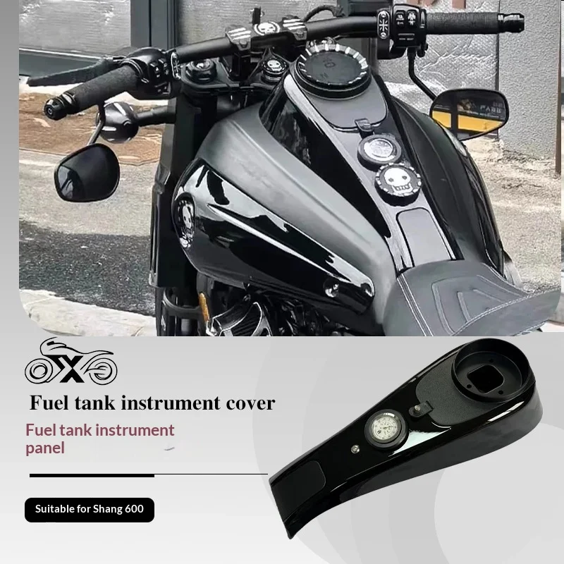 【Premium】For QJMOTOR Flash 600 modification parts, widened fuel tank protection, black silver side cover, non-destructive instal