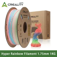 Creality Hyper PLA Filament Rainbow 1.75mm 1KG High Speed for K1 Max 3D Printer Filament PLA Faster Cooling Better Fluidity