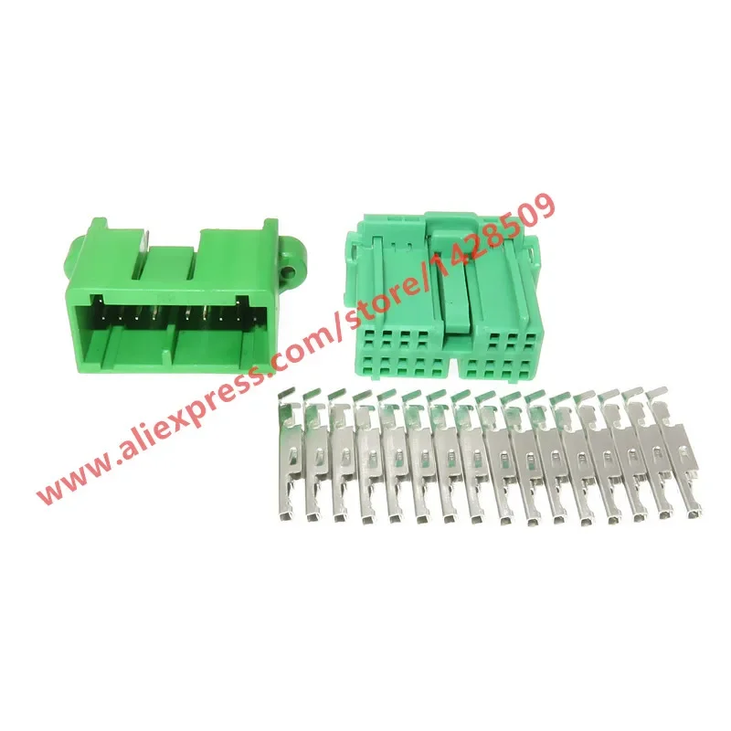 1 Set 16 Pin Auto Female Male Automotive Plug PCB Board Socket Connector For Car Wiring Harness IL-AG5-16S-D3C1