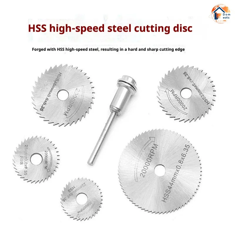 

HSS Circular Saw Blade Rotary Tool For Metal Cutter Power Tool Set Wood Cutting Discs Drill Mandrel Cutoff