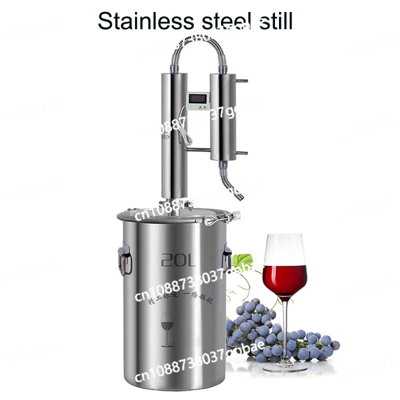 Stainless Steel Alcohol Distiller Wine Brewing Device Spirits Alcohol Distillation Boiler Essential Oil Extractor Distilling Equ