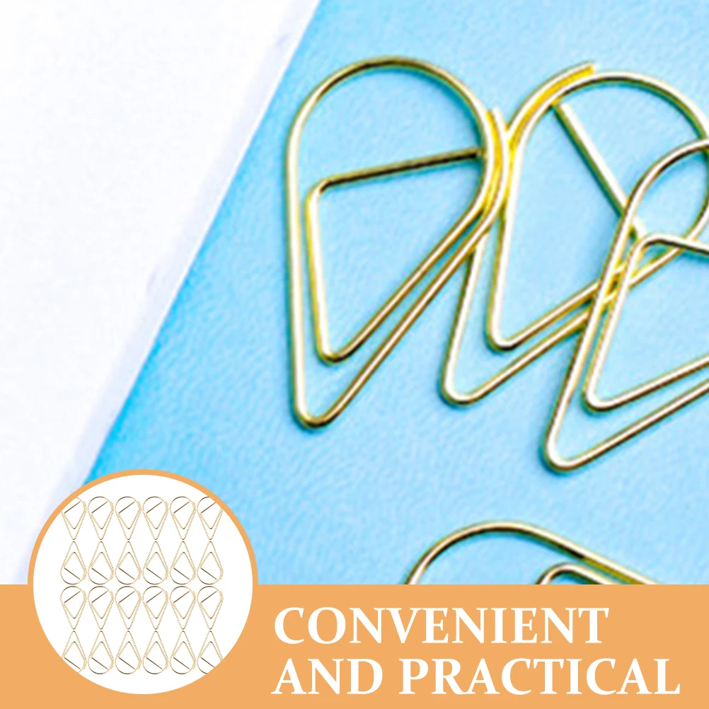 

100pcs Metal Paper Clips Small Document Fixing Office Supplies Funny Shaped Craft Decoration Mini Stationery School Use