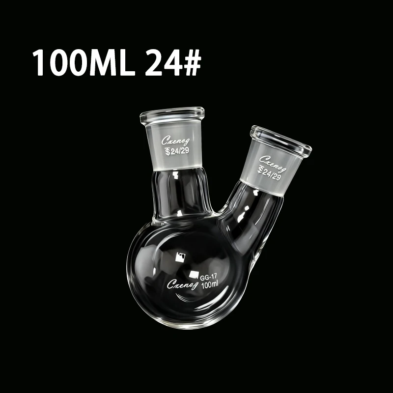 Cxenog Two-neck Round bottom ball bottle Joint 24/29 24/40 Capacity 50mL-500mL Borosilicate Glass Flask Lab glassware