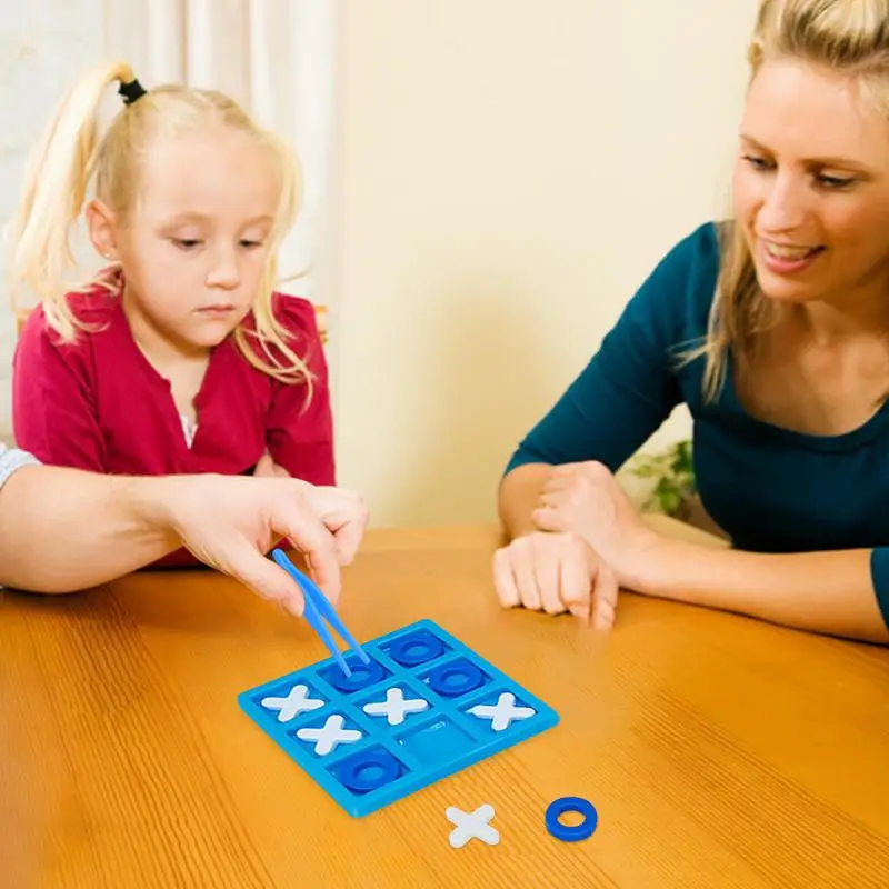 XO OX Game For Kids Classical Educational Interactive Toy Board Games Engaging Family Games For Travel & Parties Game Night