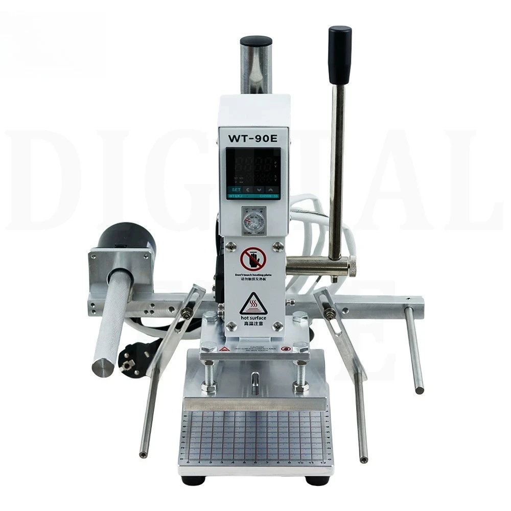 Manual Digital PVC Card Book Leather Paper Wood Custom Logo Embossing Hot Foil Stamping Machine Heat Press Machine