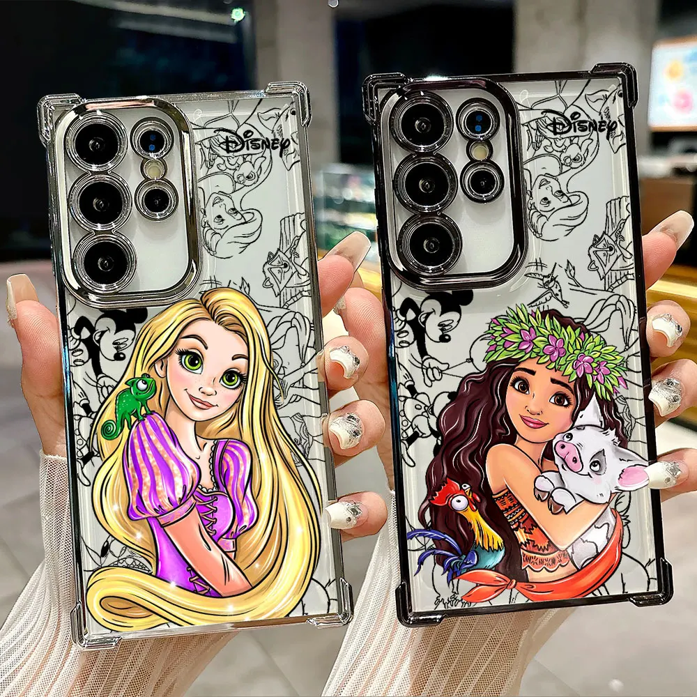 

Rapunzel Moana Disney Princess Case For Samsung Galaxy S26 S25 S26Ultra Edge S24 S23 S22 Plus S21 Ultra FE Soft Phone Back Cover