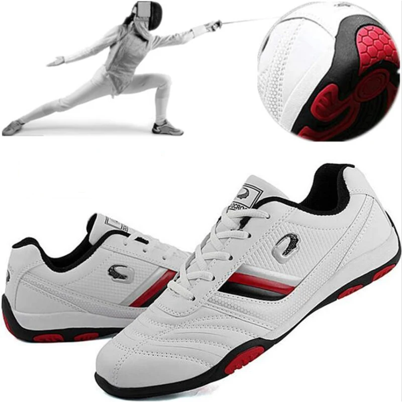 Scarpe da scherma professionali da uomo scarpe da ginnastica da scherma da uomo scarpe da allenamento da competizione scarpe da ginnastica leggere antiscivolo da uomo