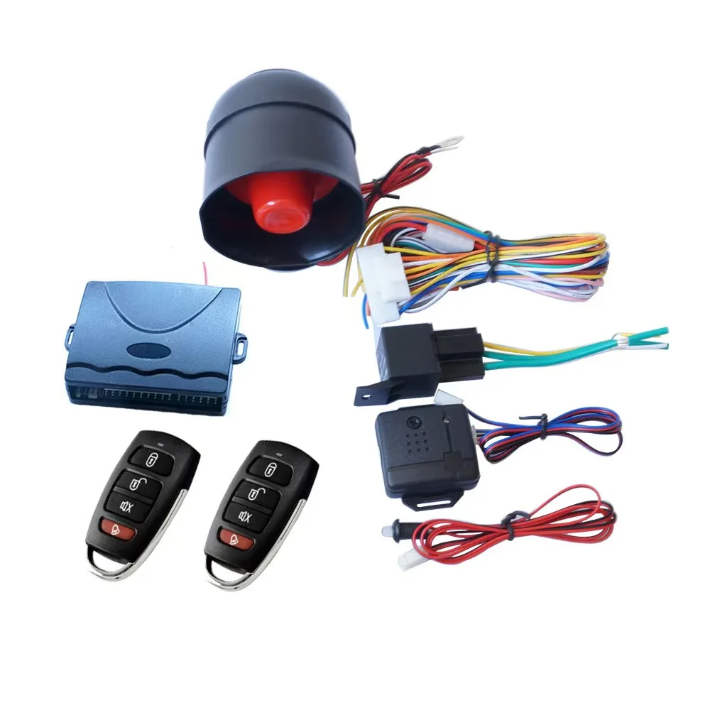 

HOT universal Car Burglar Alarm with Arming/Disarming/Mute-arming/Engine off /LED Warning/Vibration sensitivity adjustable etc.