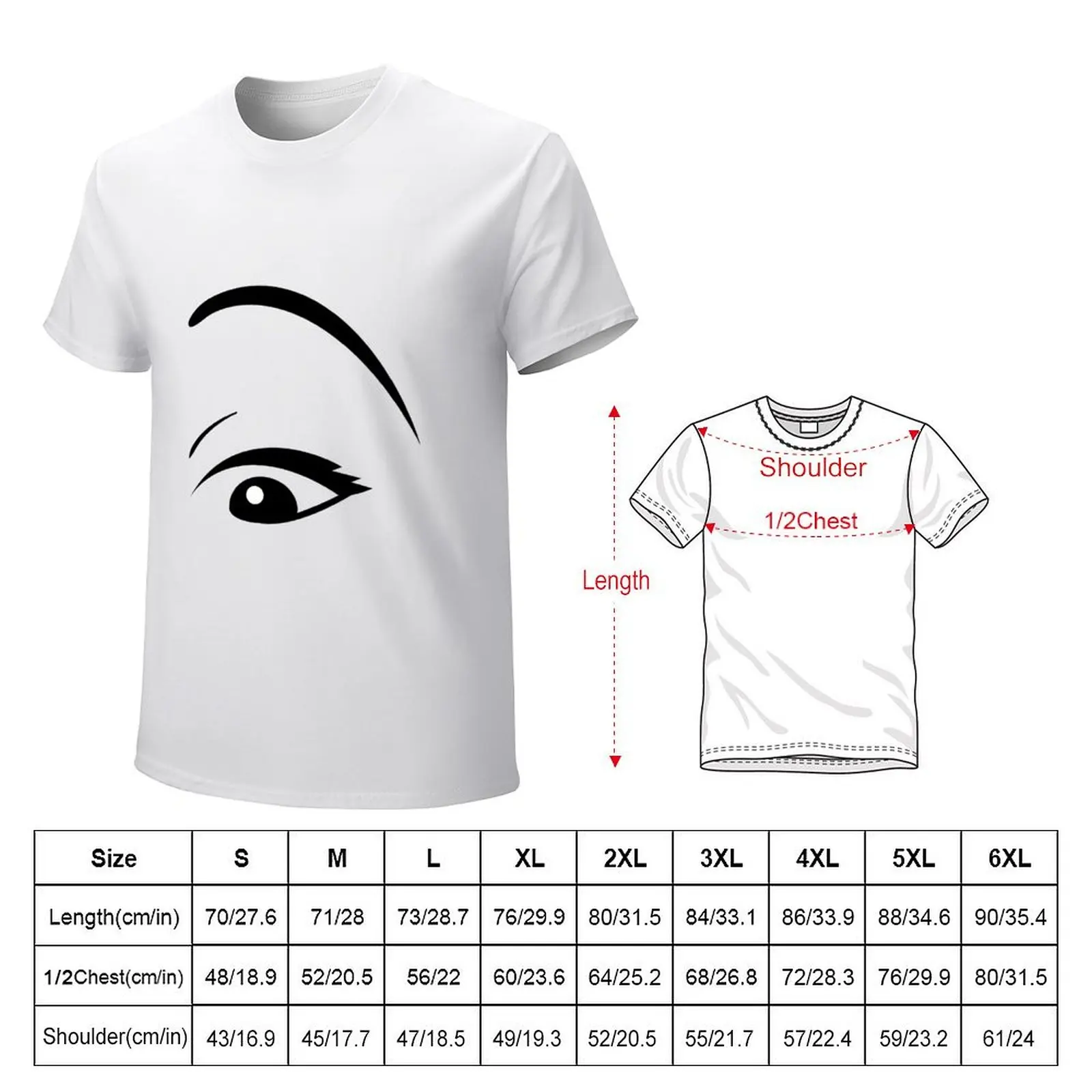 DESMOND - Eye Vignette T-shirt anime blacks cute clothes graphics mens workout shirts