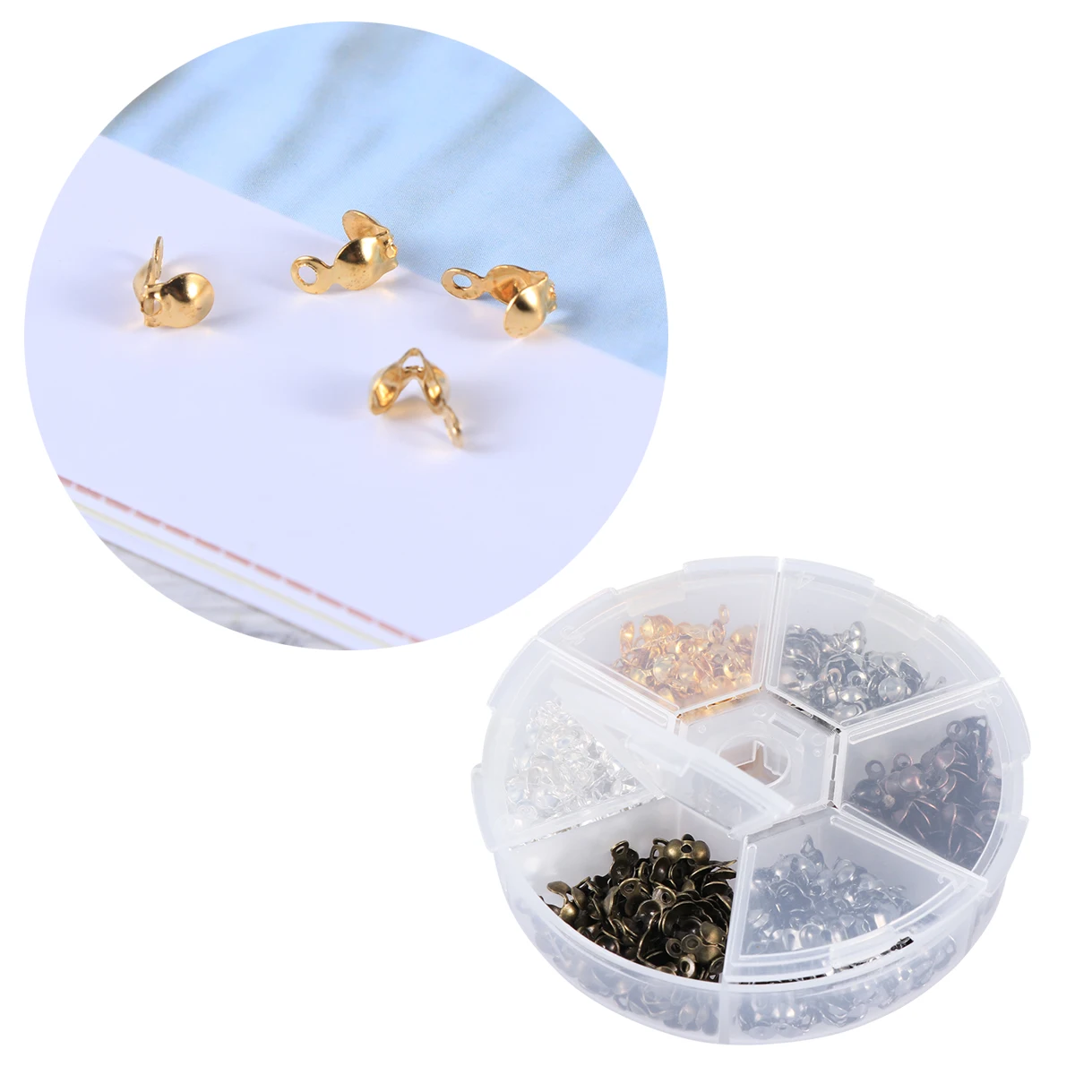 

Iron Accessories Handmade Jewelry Iron Buckle Set Set Durable Clam Shell Beads Various Colors Handmade Jewelry Craft