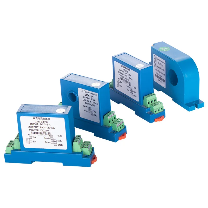 RS485 Output AC DC Current Transmitter Module Hall Three-phase Perforated Power Sensor 5A Voltage