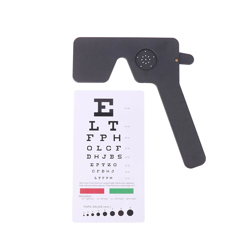 

1Pc Black White Lorgnette Occluder Multi Hand Occluder Optometry Instrument Tool With Eye Test Chart Eyesight Exam Eye Care