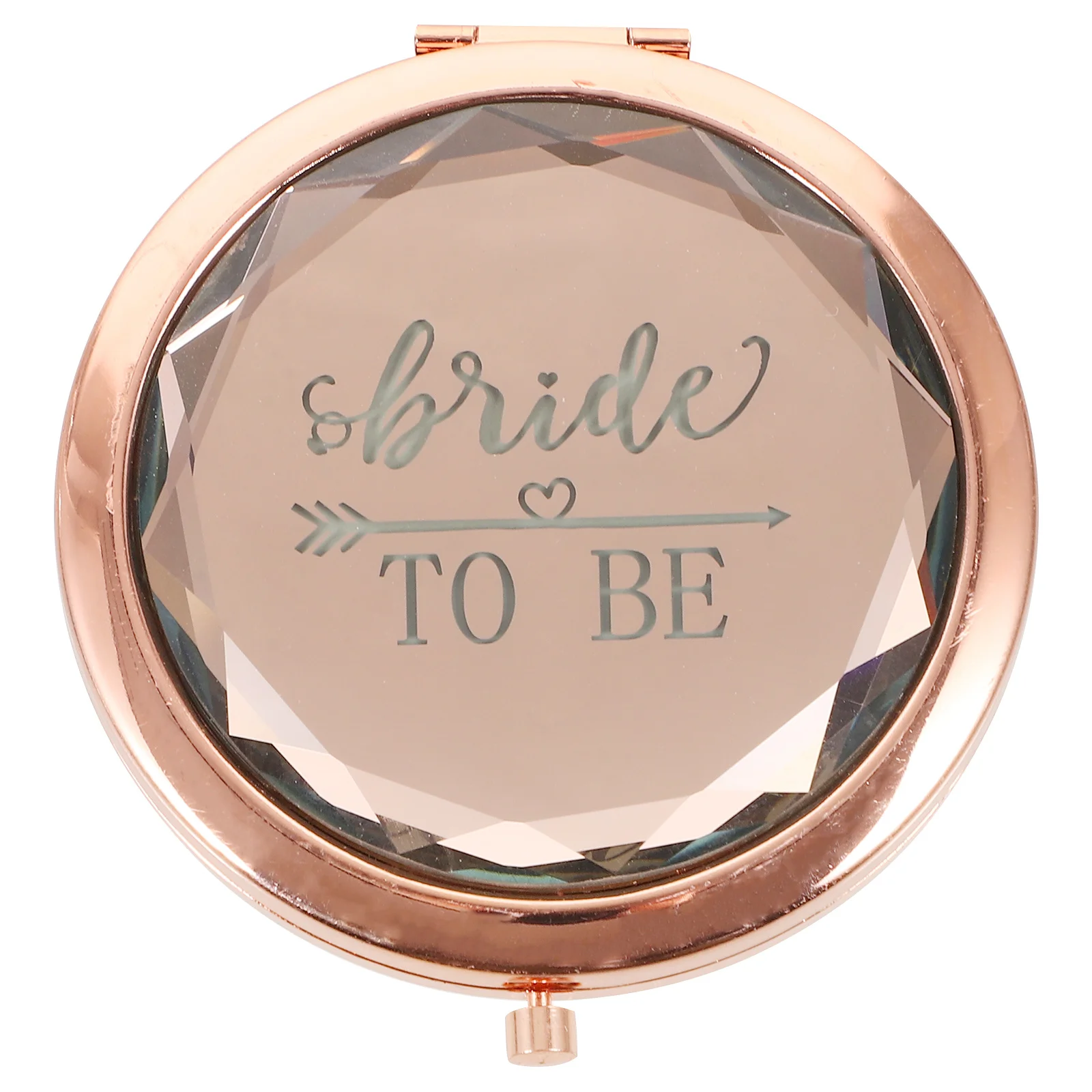 Specchio tascabile portatile Specchio per trucco compatto per donna Mini formato da viaggio Design leggero Sposa con superficie ad alta definizione