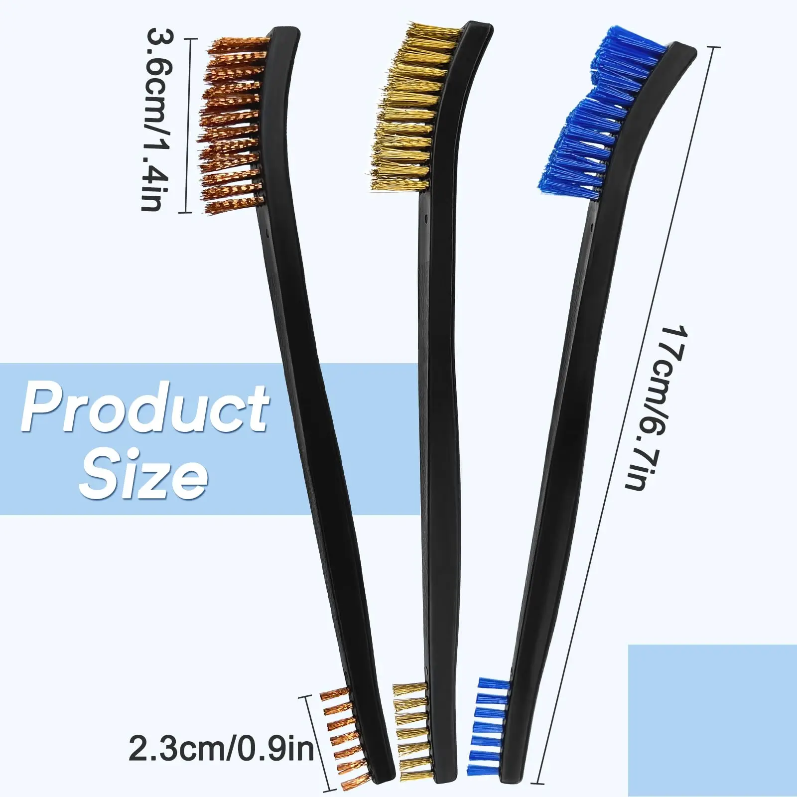 5 قطعة/المجموعة مزدوجة نهاية بندقية تنظيف فرشاة النايلون النحاس فرشاة سلك العالمي سلاح نظافة مجموعة لوازم الصيد اكسسوارات