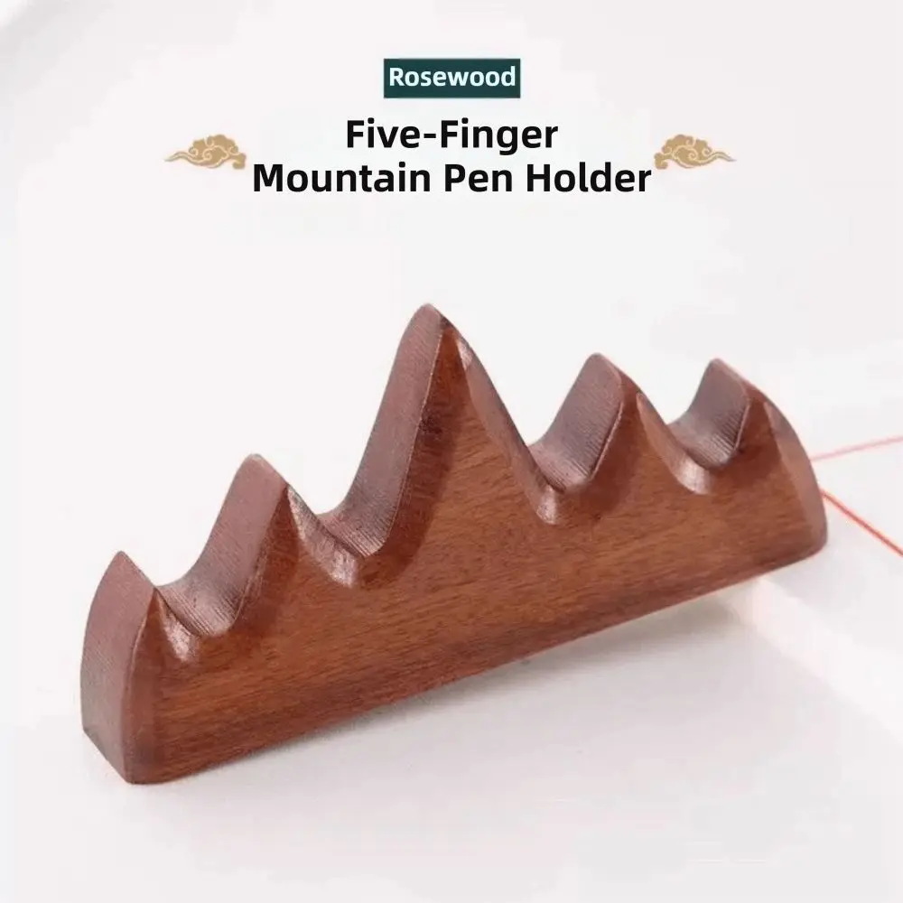 Stationery Item Solid Wood Pen Holder Red Wood Premium Pen Stand Handcrafted Brush Holder Desktop Display