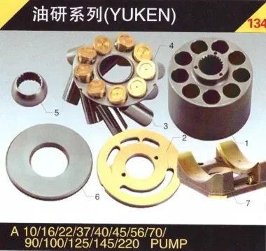 

YUKEN A56 hydraulic pump spare parts