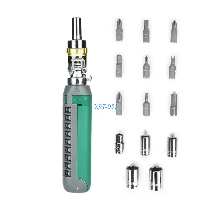 

E15A Ratcheting 14 in 1 Screwdriver Set for Home Appliances Repair