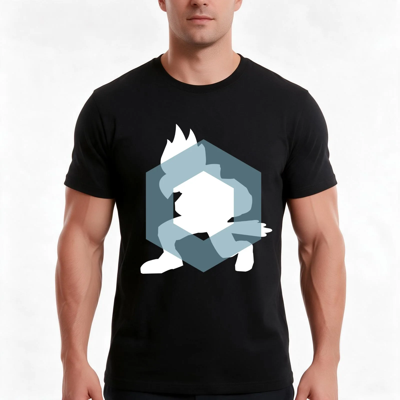 Zen Falco T-Shirt, Summer Casual Cotton Tee, Oversized Streetwear Tops, Vintage Graphic Print, Loose Fit Short Sleeve