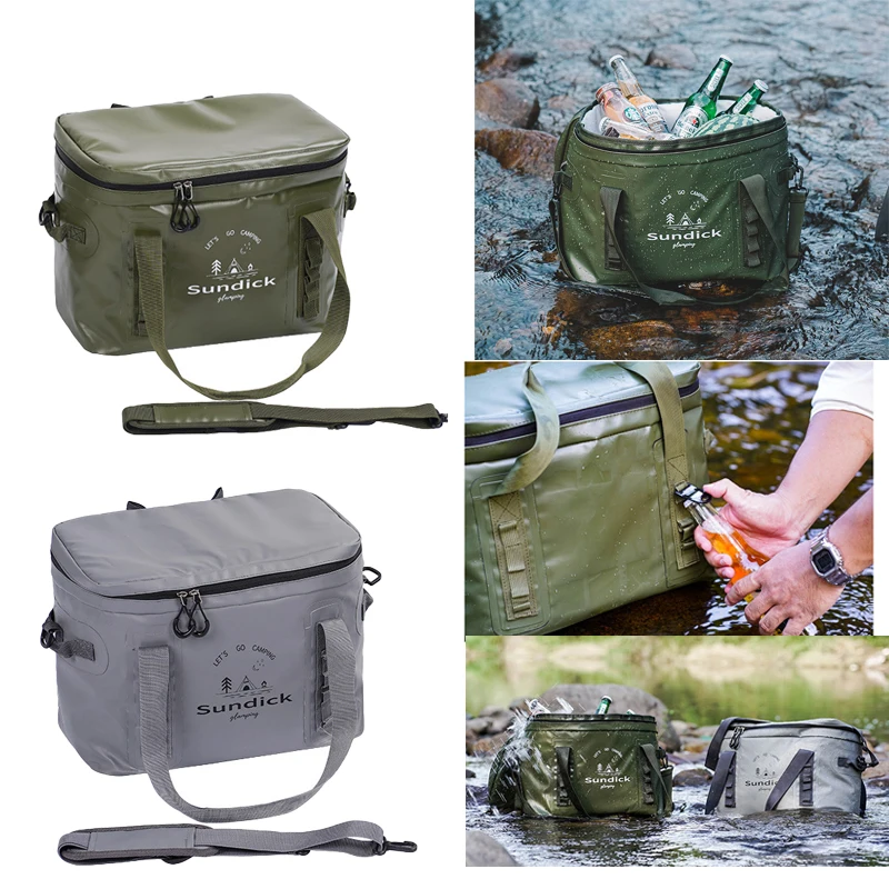 

20L Portable Camping Cooler Bag Insulation Picnic Ice Pack Fresh Thermal Drink Carrier Cold Insulated Tableware Organizer