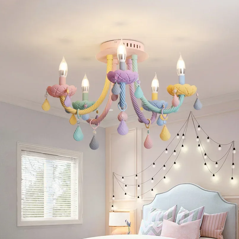 Plafonnier LED pour chambre à coucher, éclairage de plafond pour enfants, lampe pour chambre d'enfant, 220V, 110V