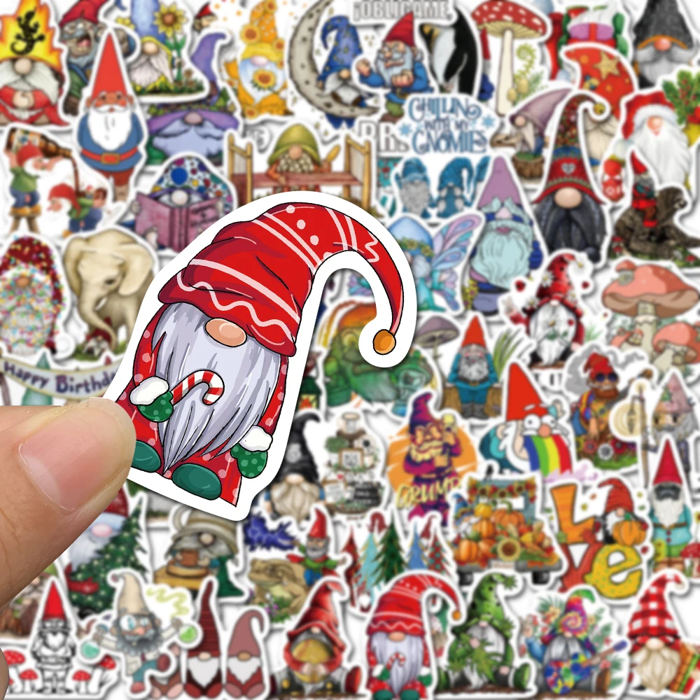 60PCS Christmas Dwarfs Goblin Stickers Vintage For DIY Kids Notebook Luggage Motorcycle Laptop Refrigerator Decals Graffiti Toys