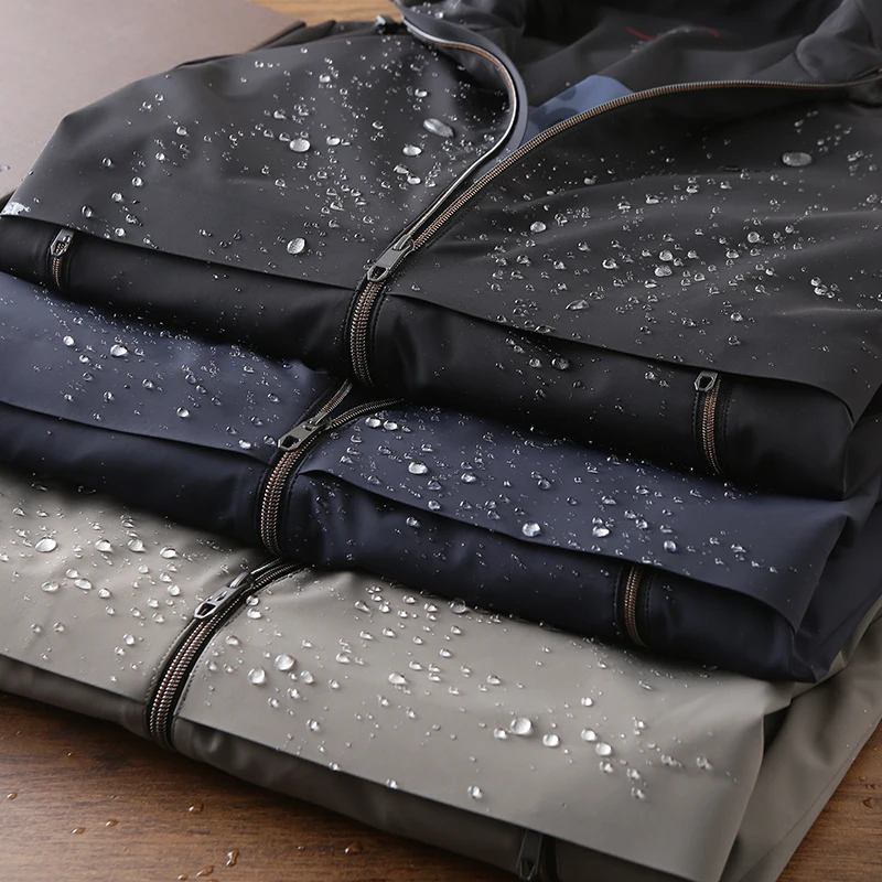 

Мужская осенняя куртка для путешествий и активного отдыха с отстегивающимся капюшоном, легкая, роскошная, повседневная, модная, приталенного кроя, на молнии