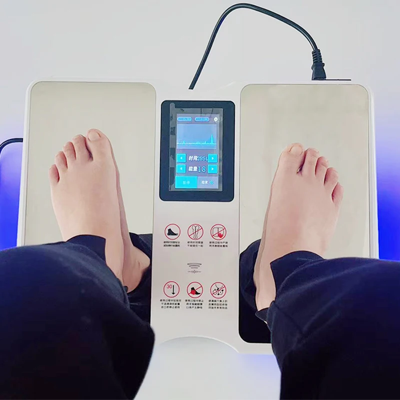 Elektryczny masażer do stóp Ems zawieszenie magnetyczne terapia uzdrawiająca do użytku domowego stymulator akupunktur Meridian maszyna do masażu