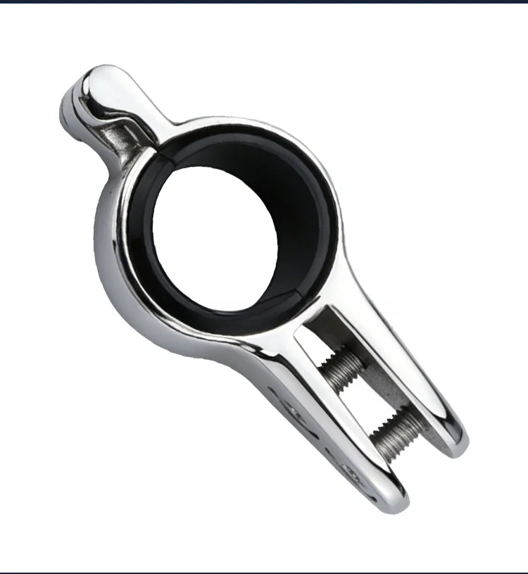 For Yacht Sunshade Sliding Clamp Built from 316 Stainless Steel Compatible with 22mm and 25mm Marine Pipe Standards