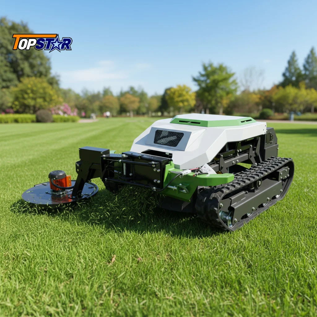 

Electric RC Tracked Crawler Mower Cordless Automatic Self-Charging Lawn Mower for Garden