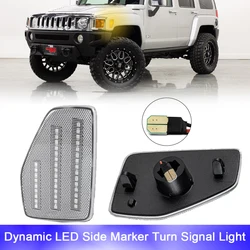2Pcs Canbus Front Fender LED Side Marker Lights For Hummer H3 2006-2010 Hummer H3T 2009-2010 Accessories Turn Signal Amber Lamp