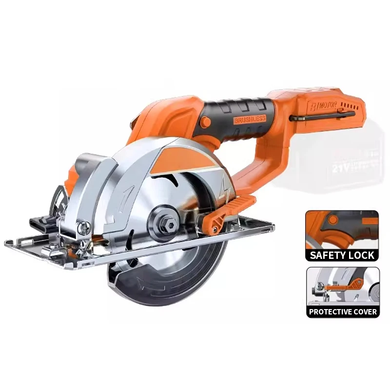 Brushless Electric Saw 0-45° Multi-Angle Cutting 4.0Ah/6.0Ah/7.5Ah Lithium-Ion Battery Saw Tile/Aluminum/Stone Cutting