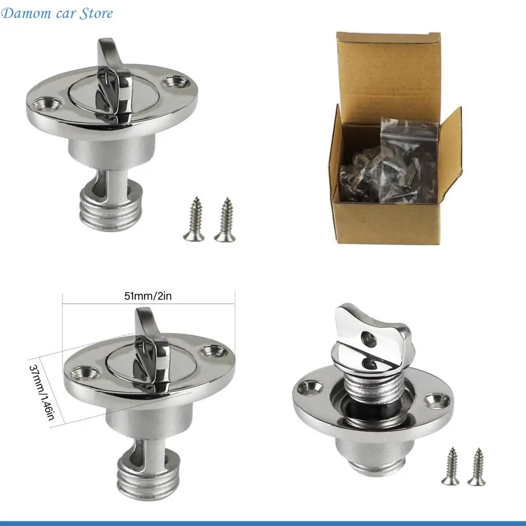

A2UC Upgrades Round Drain Plug Steel Drain Plug Boat Transom Water Outlet Essential Hardware Steel for Water Control Need