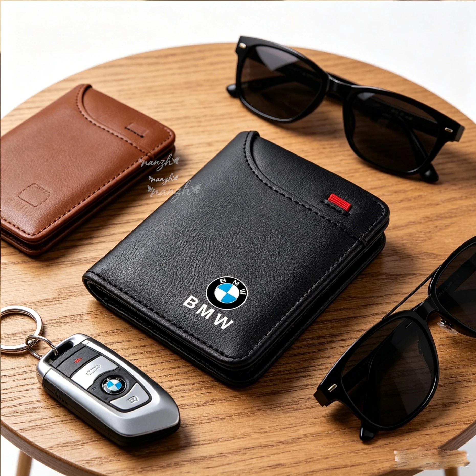 

For BMW E46 E36 E34 F10 E90 F30 E60 F30 E53 E30 E92 Car Driver License Cover Driving Documents Case Credit Card Holder Keychain