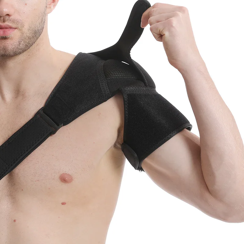 Adjustable Sports Shoulder Brace With Left/Right Universal Strap- Sports Support And Single Shoulder Compression