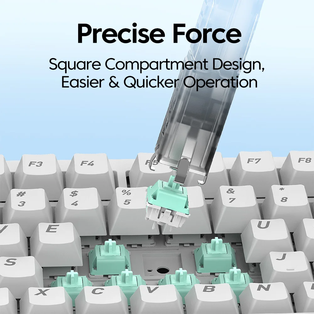 Elough-extractor de teclas 2 en 1, extractor de teclas para teclado mecánico, herramienta de limpieza de interruptores de teclado para juegos