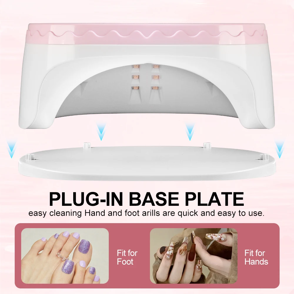 45 LEDS UV/LED เล็บโคมไฟ 4 การตั้งค่าจับเวลาจอแสดงผล LCD เซ็นเซอร์อัตโนมัติเล็บ Light เล็บเครื่องมือ Salon สําหรับเจลอะคริลิค